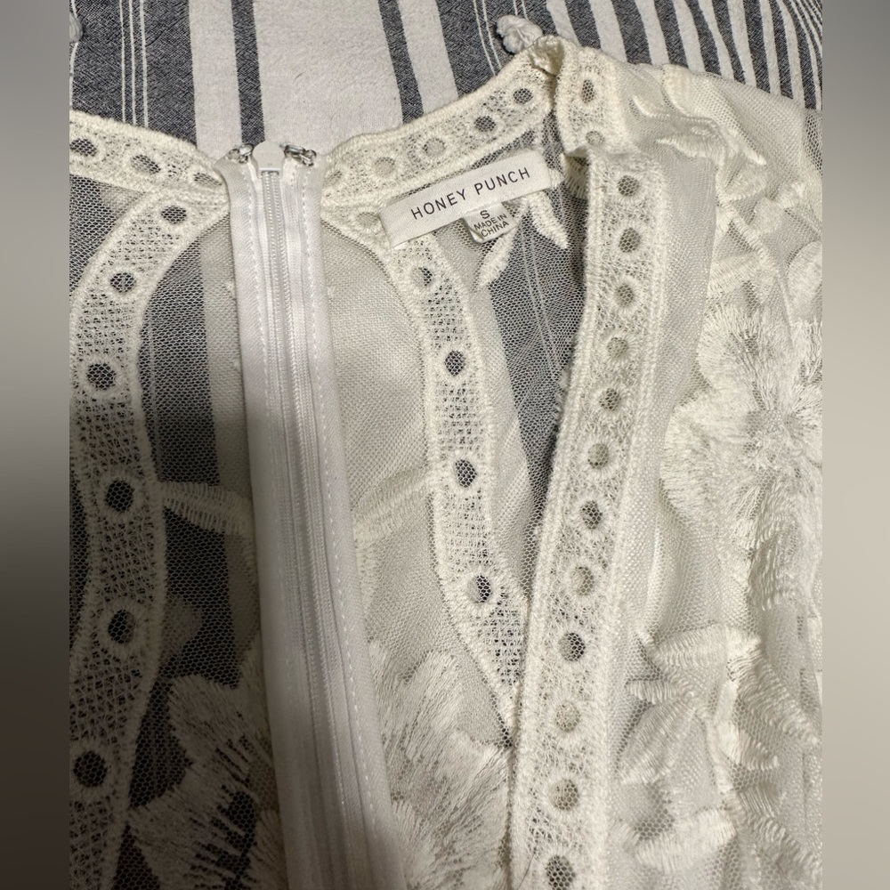 White lace Romper
